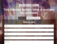 Tablet Screenshot of procons.com
